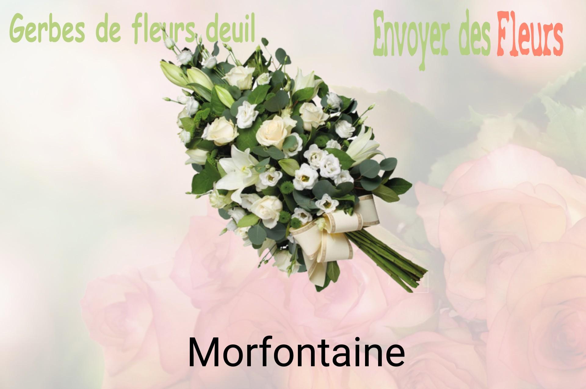 Gerbe de fleurs de deuil livrée à Morfontaine